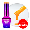 5+1gratis Kolorowy top bez przemywania top no wipe Crystal Glass Molly Nails Orange HEMA/Di-HEMA Free 10g