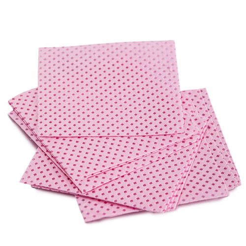 Perforowane waciki bezpyłowe do paznokci Staleks Expert różowe 400 szt