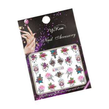 Naklejki wodne do paznokci wzory ornamenty BN-1183