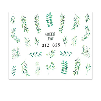 Naklejki wodne do paznokci liście STZ-825