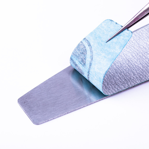 Pilnik do paznokci metalowy łódka półksiężyc baza nośnik pod nakładki ścierne 1 szt