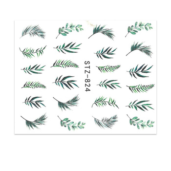 Naklejki wodne do paznokci liście STZ-824