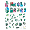 Naklejki do paznokci cienkie samoprzylepne liście CA-711