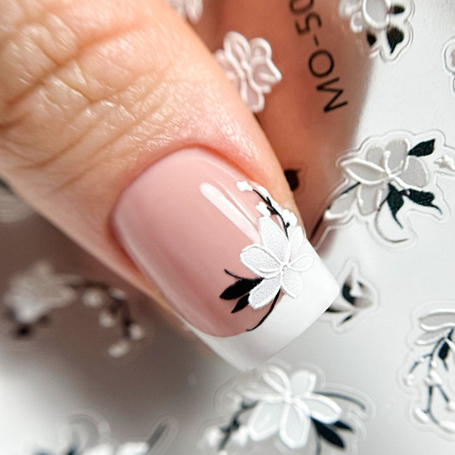 Naklejki do paznokci 5D samoprzylepne kwiaty MO-503