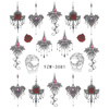 Naklejki wodne do paznokci wzory ornamenty YZW-3081