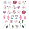 Naklejki wodne do paznokci kwiaty STZ-715
