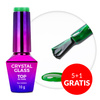 5+1gratis Kolorowy top bez przemywania top no wipe Crystal Glass Molly Nails Green HEMA/Di-HEMA Free 10g