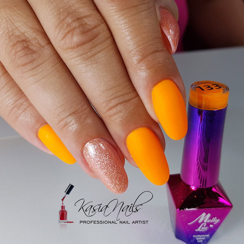 5+1gratis Lakier hybrydowy MollyLac Fantasyland Glitter Glam Rock 10g Nr 316