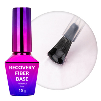 Baza hybrydowa Recovery Fiber Base Molly Nails Clear Pink 10g