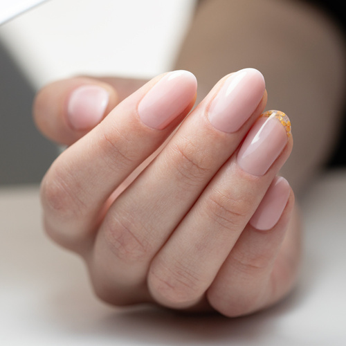 Żel budujący w butelce z pędzelkiem Gel in Bottle Molly Nails Pro Salon Coffee Blush HEMA/Di-HEMA Free 15g