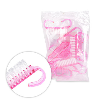 Szczoteczka do manicure i pyłu mała różowa 10szt