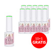 10+1gratis Lakier hybrydowy LED/UV Gel Polish Greens G2 Neon AlleLac HEMA/Di-HEMA Free 6g