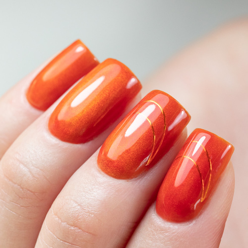 Kolorowy top bez przemywania top no wipe Crystal Glass Molly Nails Orange Pumpkin HEMA/Di-HEMA Free 10g