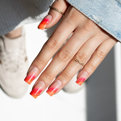 5+1gratis Lakier hybrydowy MollyLac Bubble Tea Passion Fruit Neon 10g Nr 131