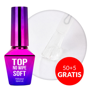 50+5gratis Top Soft no wipe bez przemywania MollyLac clear HEMA/Di-HEMA Free 10g