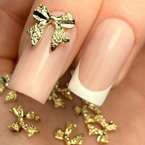 Ozdoby do paznokci kokardki 3D Molly Nails Nr 4 10 szt