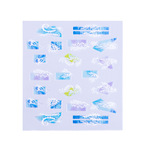 Naklejki biżuteryjne 5D samoprzylepne wypukłe akrylowe morskie Nr 88