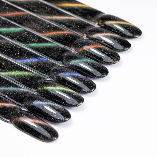 Magnetyczny lakier hybrydowy z efektem kociego oka Cat Eye Flashing Magic MollyLac 10g Nr 154
