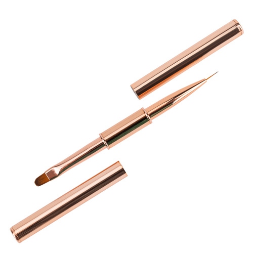 Pędzelek dwustronny do żelu 6 owalny do zdobień 9mm No Name