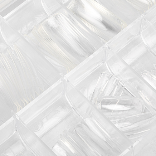 Tipsy do szybkiego przedłużania paznokci Nail Tips NTN Premium kwadrat 100 szt