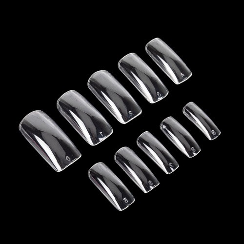 Tipsy do szybkiego przedłużania paznokci Nail Tips NTN Premium kwadrat 100 szt