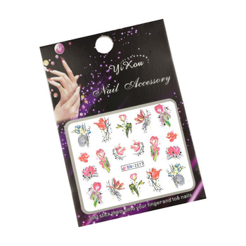 Naklejki wodne do paznokci kwiaty BN-2277