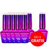 10+1gratis Baza kauczukowa elastyczne paznokcie S.O.S. Antidotum Molly Nails Milky Blush 10g