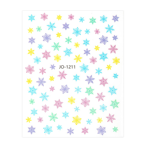 Naklejki do paznokci samoprzylepne świąteczne Molly Nails JO-1211