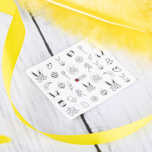 Naklejki wodne do paznokci wielkanocne A-1582