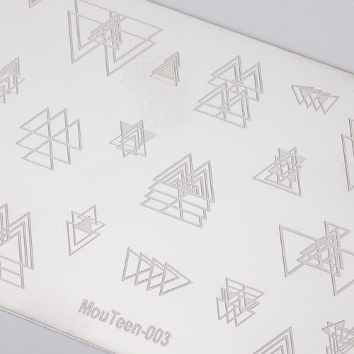 Blaszka do stempli ze wzorkami Mouteen Nr 003