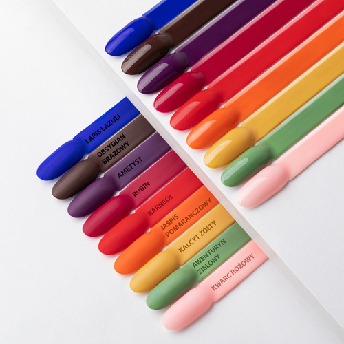 Lakier hybrydowy LED/UV Gel Polish Molly Nails by Ewelina Staszak Talizman T2 Obsydian brązowy HEMA/Di-HEMA Free 7g