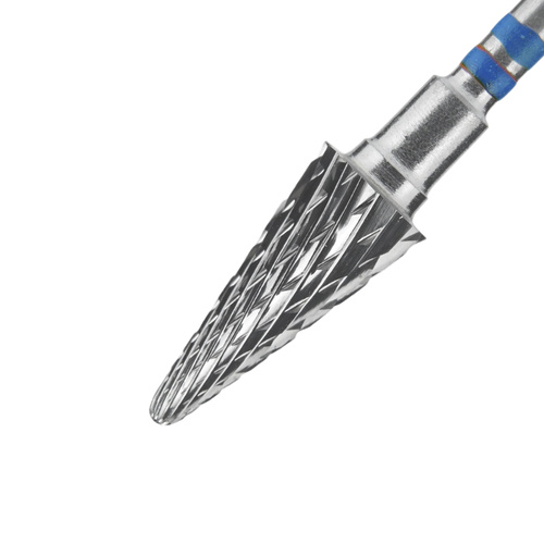 Frez z węglika spiekanego stożek niebieski dla leworęcznych Staleks Expert 6/14mm