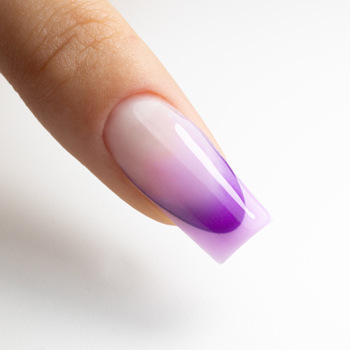 Gradientowe naklejki samoprzylepne na paznokcie/French/Ombre/Francuska linia uśmiechu 23szt. fioletowe SD-1926