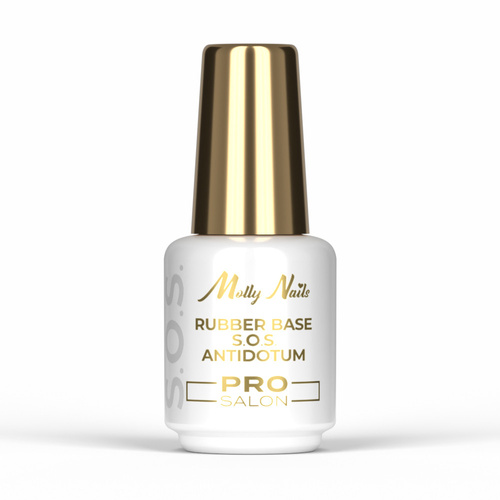 Baza kauczukowa elastyczne paznokcie manicure pedicure do ozdób S.O.S. Antidotum Pro Salon Molly Nails Clear 15g