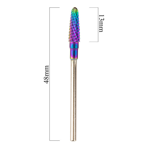 Profesjonalny frez kobaltowo wolframowy tęczowy model Small cone bit M 3/32" Nr 8