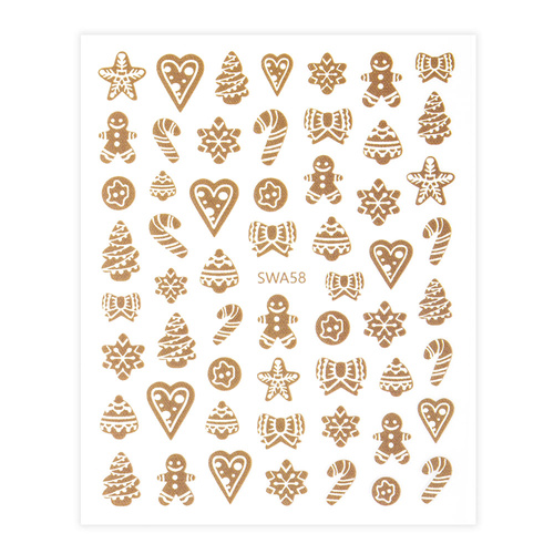 Naklejki do paznokci samoprzylepne świąteczne Molly Nails SWA58