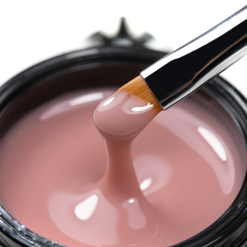 10+1gratis Budujący żel samopoziomujący twardy średniogęsty builder gel self leveling Molly Nails Nutty Nut HEMA/Di-HEMA Free 15 g