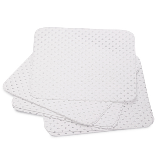 Waciki bezpyłowe perforowane do paznokci Molly Nails białe 5x5 cm 200 szt
