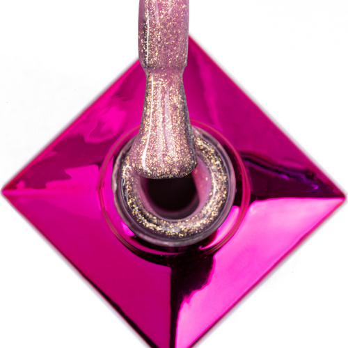 5+1gratis Lakier hybrydowy Molly Nails Bling it on! Frozen Rose 8g Nr 502