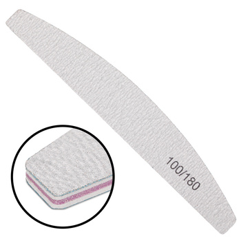 Pilnik do paznokci łódka zebra 100/180 pakiet 10 szt