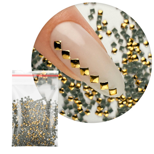 ShinePins gładkie ćwieki błyskotki ozdoby do paznokci kwadratowe mini NTN Premium Nr 9 5g