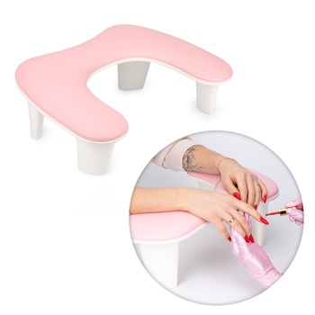 Podpórka do manicure na nóżkach Molly Nails różowa