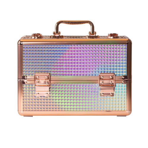 Kuferek kosmetyczny M na lakiery K105-7H okucia rose golden