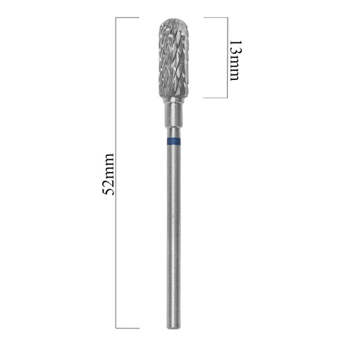 Frez z węglika spiekanego zaokrąglony walec niebieski Staleks Expert 5/13mm