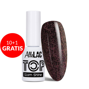 10+1gratis Top Glam Shine no wipe AlleLac Pink Topaz 5g Nr 5