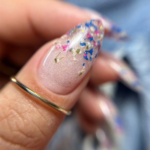 Żel budujący do paznokci Porcelain Sparkle Gel Laskovska light nude MollyLac 15g