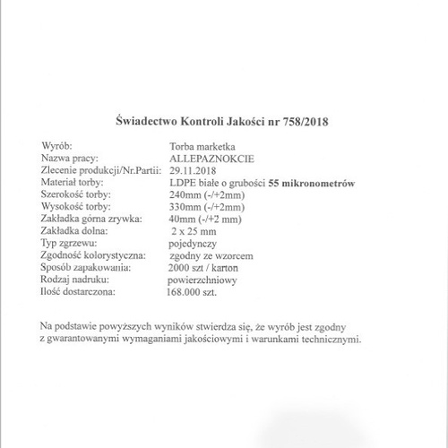 REKLAMÓWKI 100SZT. 24cm x 32,5cm