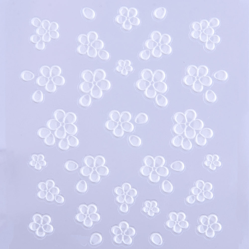 Naklejki biżuteryjne 5D samoprzylepne wypukłe akrylowe kwiaty Z-D3074