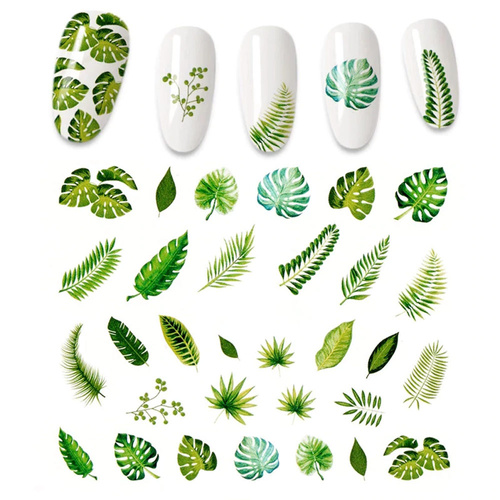 Naklejki wodne do paznokci liście STZ-830