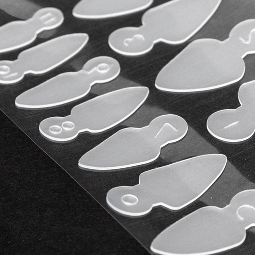 Combo system dual form silikonowe formy do frencha MollyLac migdał krótki 12 szt